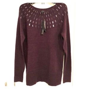 NWT apt 9 purple sweater